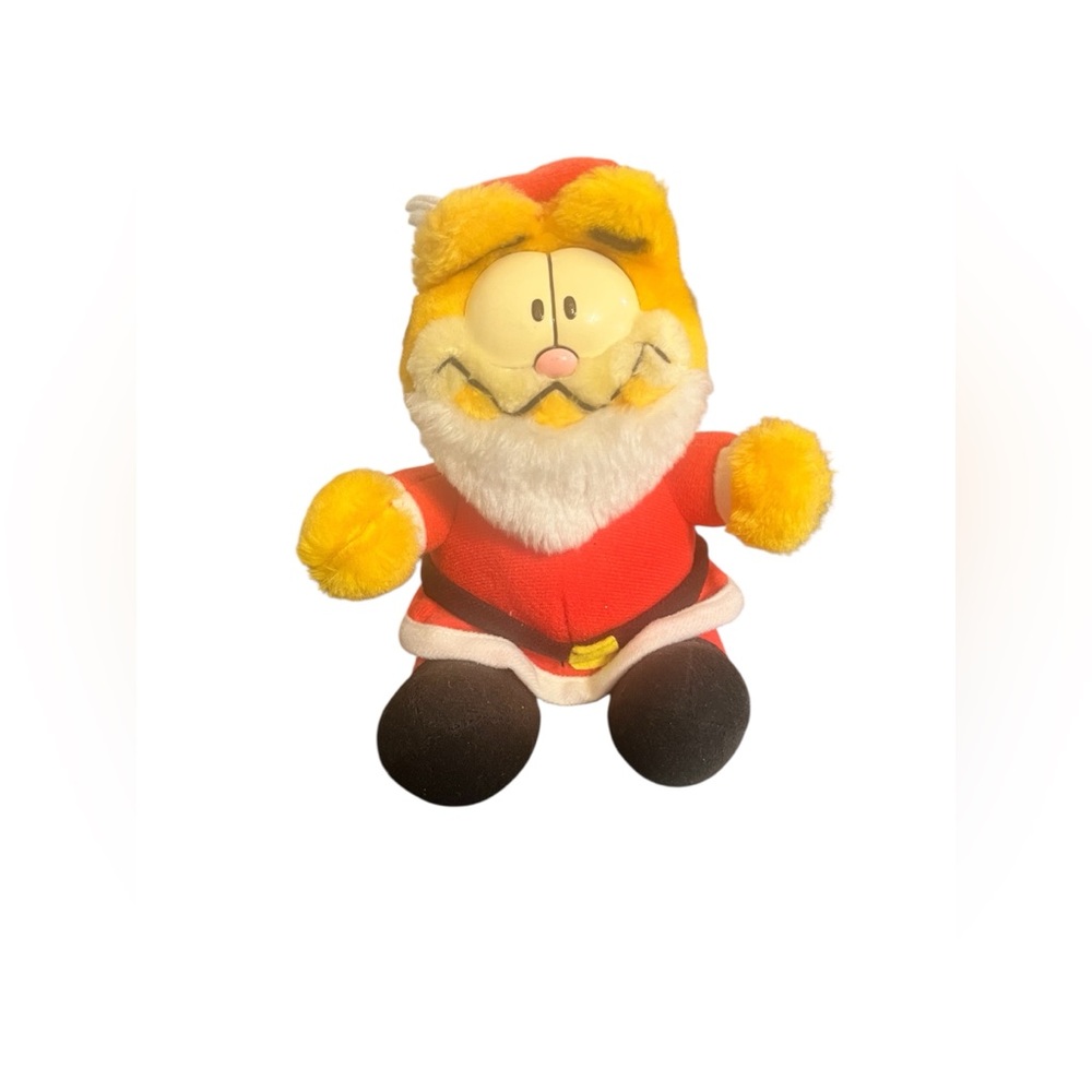 McDonald’s 1978 Santa Garfield Stuffed Animal Plush Toy – 8.5”